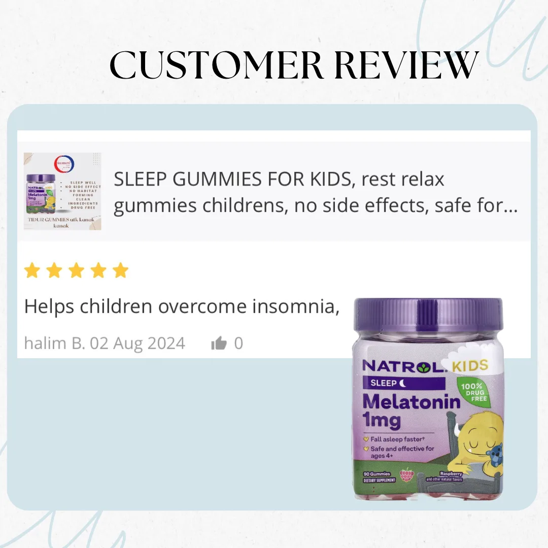 [ORIGINAL CERTIFIED] KIDS gummies rest good, kanak rehat gummies 100%小孩睡眠软糖 90S thumbnail 4