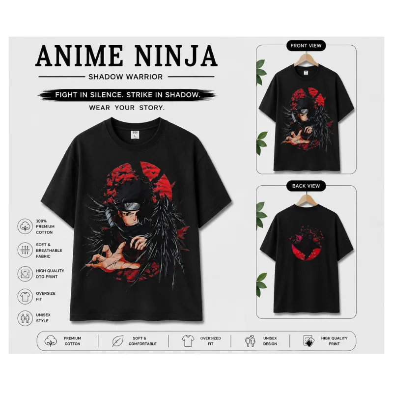 Anime Ninja Oversized T-Shirt