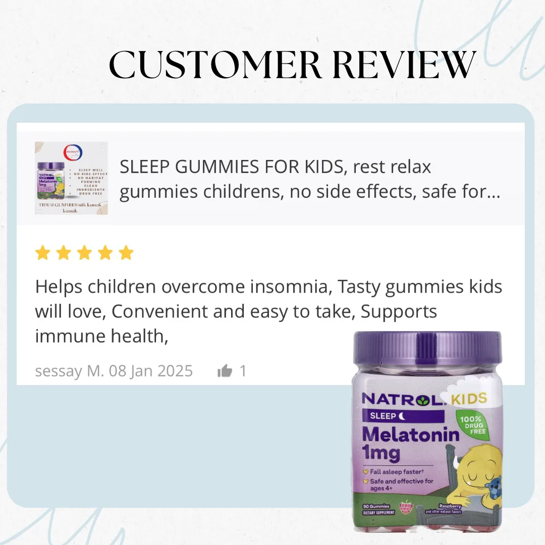 [ORIGINAL CERTIFIED] KIDS gummies rest good, kanak rehat gummies 100%小孩睡眠软糖 60S thumbnail 5