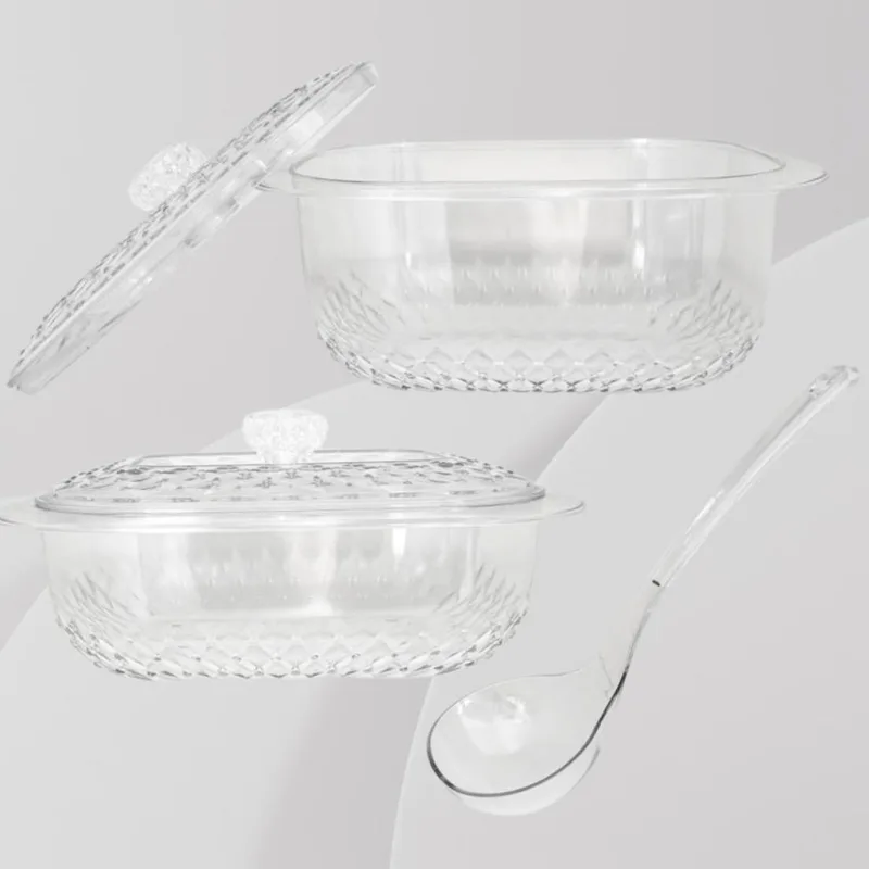 YU x Lava Tamu 4 Set Premium Diamond Casserole with Spoon / Kenduri Set dengan senduk / Bekas Hidangan / Bekas Raya thumbnail 3