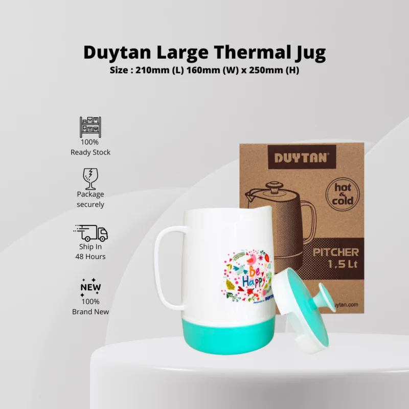 YU x Duytan Thermos Water Jug with Lid [ 1.5L & 2.5L ] / Jag Termal / Jag Air Panas & Sejuk thumbnail 2