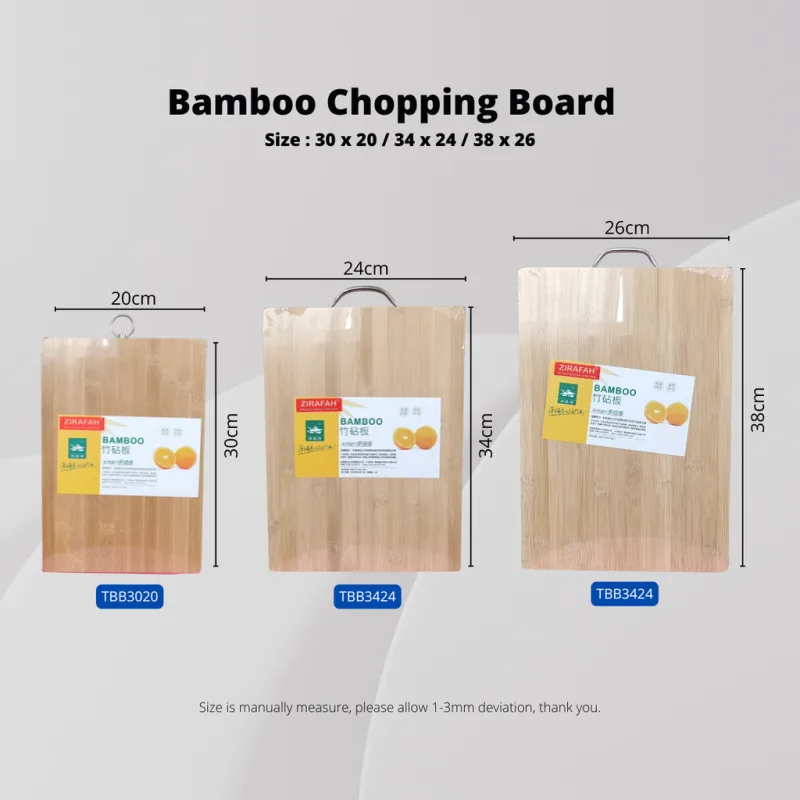 YU Online - Zirafah Bamboo Chopping Board / papan pemotong bamboo / chopping board cutting thumbnail 5