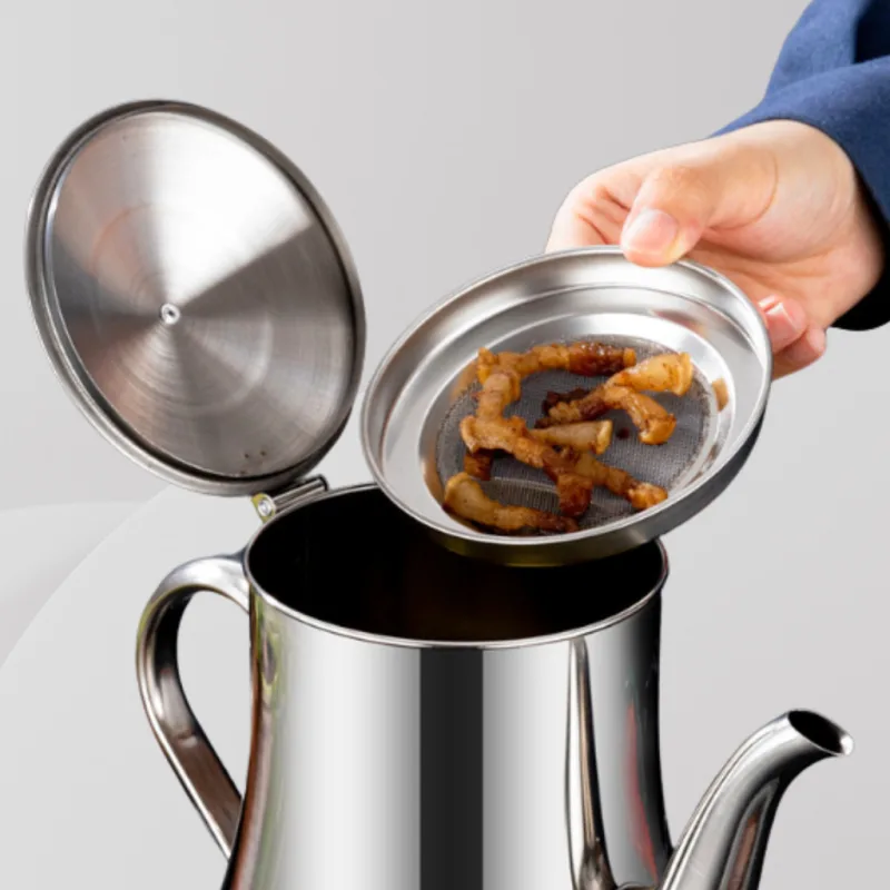 YU Online - Teko Penapis Minyak / Oil Filter pot with Spout / Oil Strainer Teapot / Oil Container Pot / bekas minyak thumbnail 5