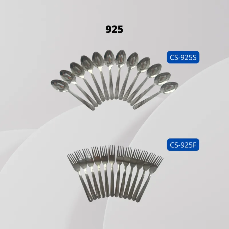 YU Online - Set 12pcs Sudu dan Garpu Keluli Tahan Karat / 12pcs Stainless Steel Spoon and Fork thumbnail 5