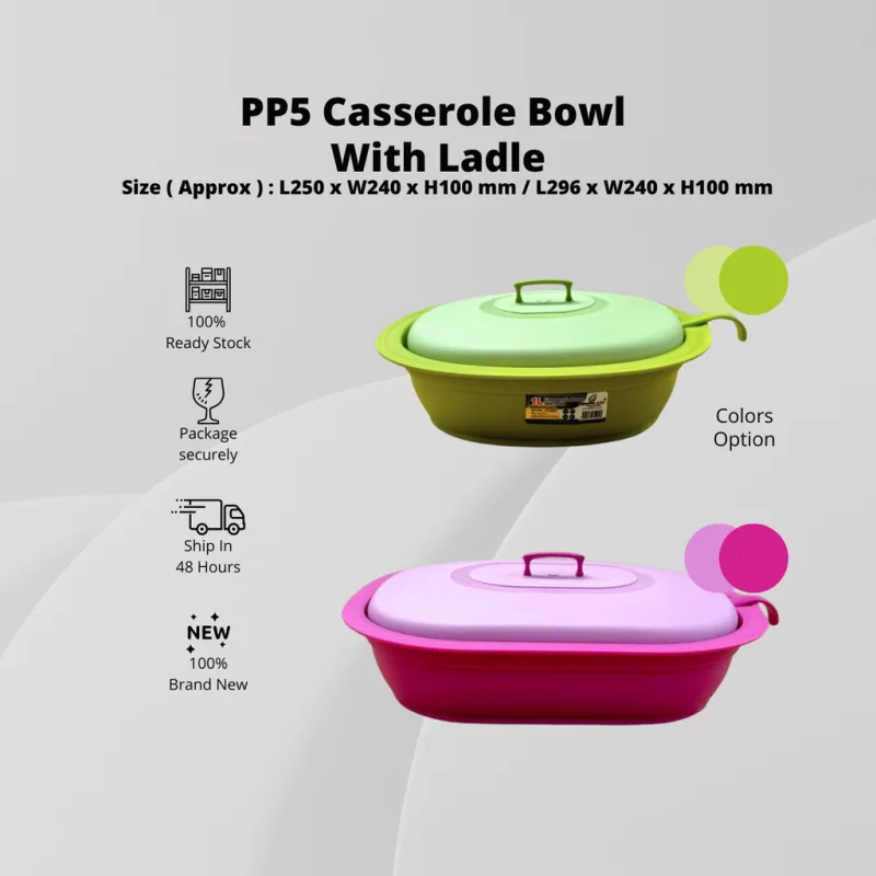 YU online - Bekas Makanan Hidangan / Food Tray With Cover 1.0L 1.5L 1.8L 2.5L random color / Bekas lauk / food container thumbnail 2