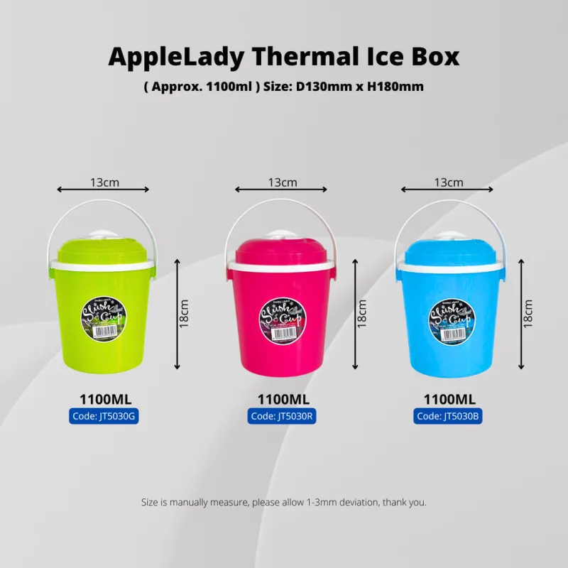 YU Online x Applelady - Mini Ice Bucket 1100ml / Bekas Letak Air Bungkus tahan sejuk thumbnail 5