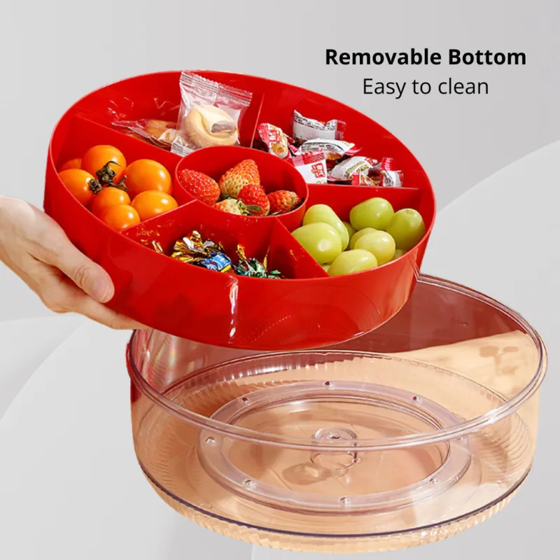 YU Online - Bekas raya kedap udara berpusing / Air-Tight Acrylic Rotatable Candy Box / Party Set / Bekas Kuih thumbnail 5