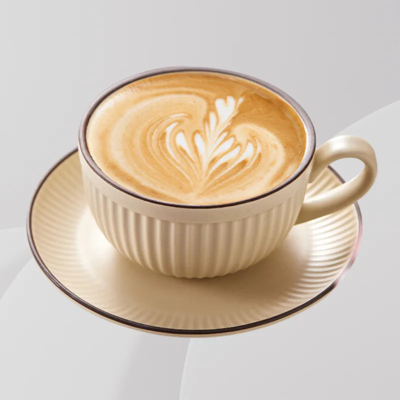 YU Online - Cawan kopi dan piring gaya Eropah / European Thick Coffee cup with saucer thumbnail 3
