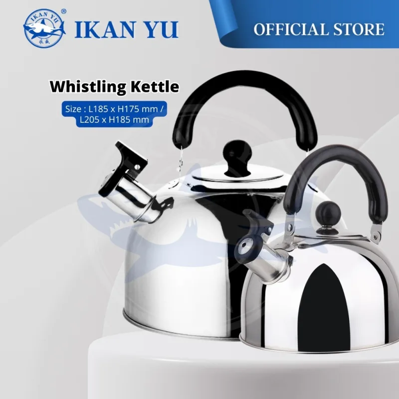 YU Online - Cerek berbunyi Keluli Tahan Karat / Stainless Steel Whistling Kettle / Stove Kettle / kendi bunyi Air Panas