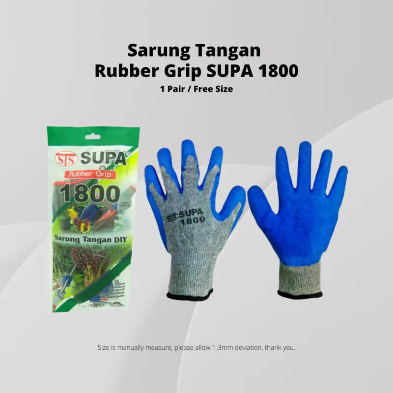 YU Online - Sarung Tangan Grip SUPA 1800 / Rubber Grip SUPA 1800 / Rubber Gloves / Protective Gloves / sarung sawit thumbnail 4
