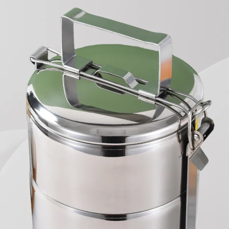 YU Online - Bekas Makanan Bertingkat Tebal Tahan Karat / Thick Stainless Steel Food Carrier / Tiffin Carrier / Lunch Box thumbnail 3