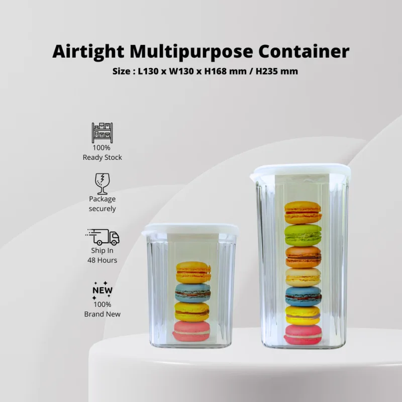 YU Online - Bekas Roti Kedap Udara / Airtight Container / Multipurpose Food Container / Canister / Bread Storage thumbnail 2