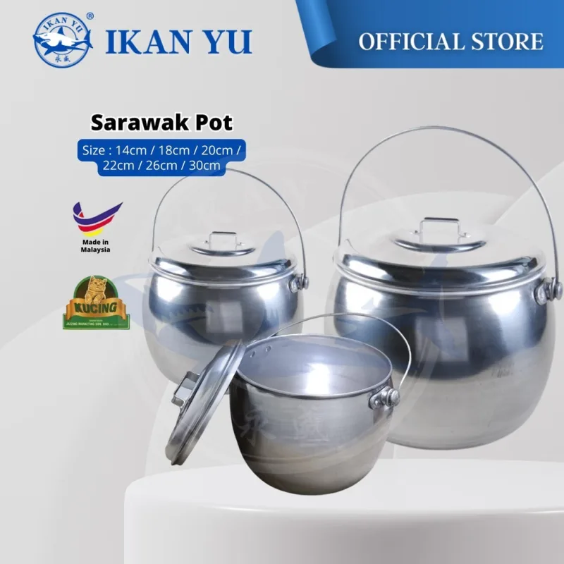 YU Online - Cap Kucing Periuk Sarawak Aluminum / Periuk Kari / Sarawak Pot / Curry Pot