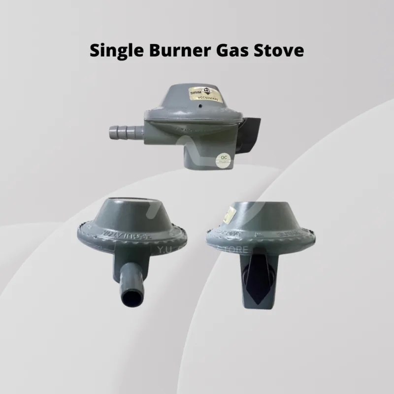 YU Ready Stock Complete Set Sanggas L.P.G Low Pressure Gas Regulator Safety Value & SIRIM HOSE & 2pcs Clips Ring thumbnail 3