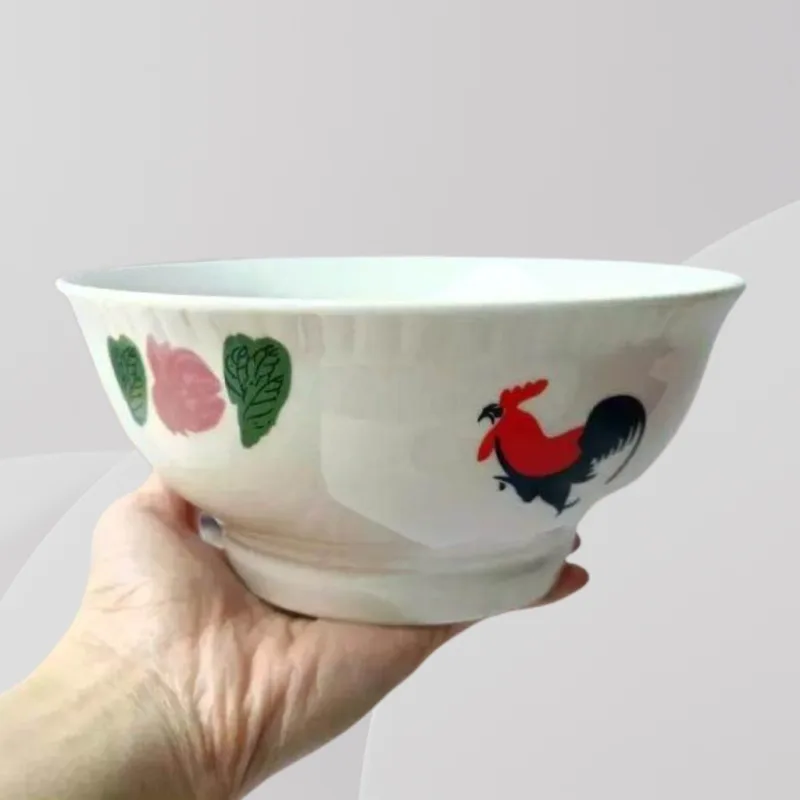 Yu Online - Pinggan Mangkuk Tradisonal / Traditional Chinese Rooster Ceramic Rice Bowl Rooster Soup Bowl | 怀旧鸡公饭碗 thumbnail 4