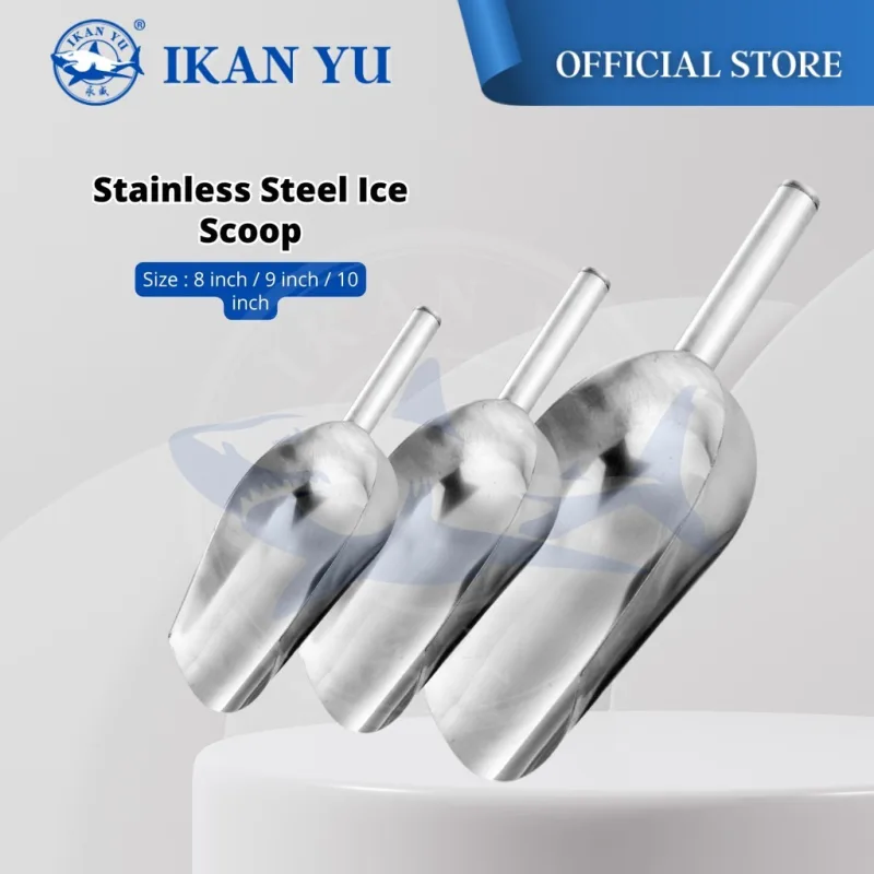 YU Online - Penyodok Ais Batu Tahan Karat / Stainless Steel Ice Scoop / Scoopers / Shovel Ais Cube / Senduk Ais batu