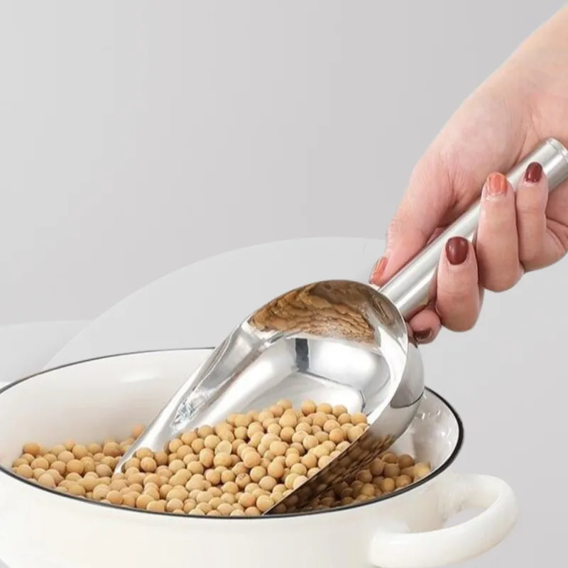 YU Online - Penyodok Ais Batu Tahan Karat / Stainless Steel Ice Scoop / Scoopers / Shovel Ais Cube / Senduk Ais batu thumbnail 3