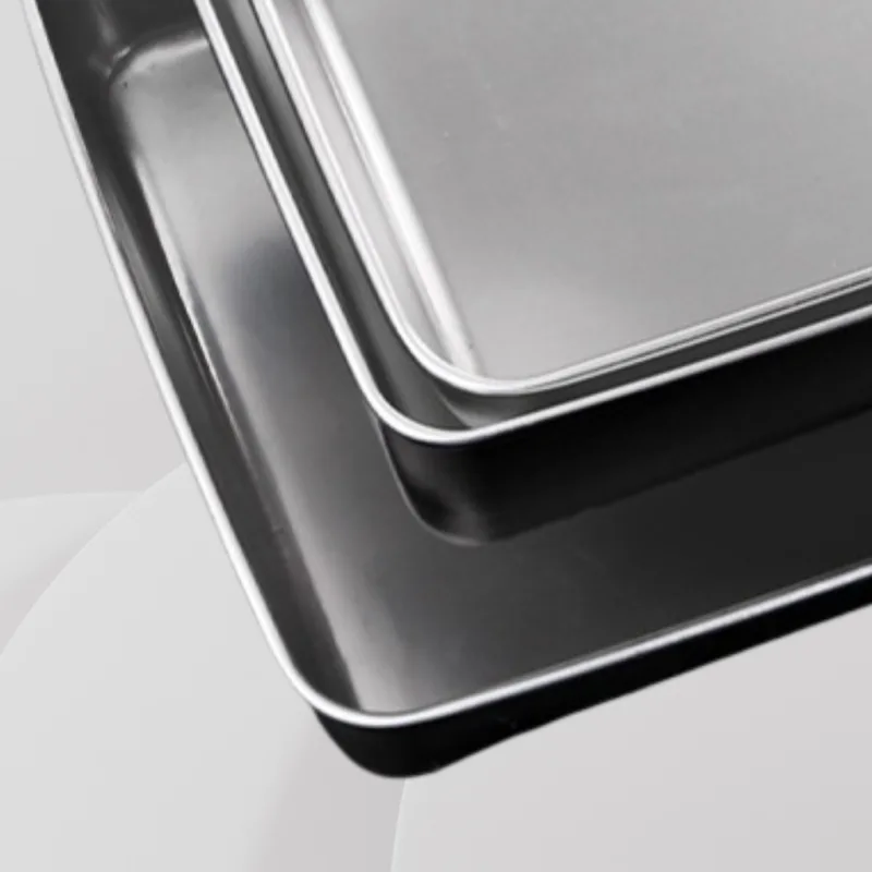 YU Online - Dulang kek / Extra Thick Stainless Steel Rectangle Bakeware Oven Pan / Cake Tray / Baking Plate 长方盘 / 烘焙盘 thumbnail 4