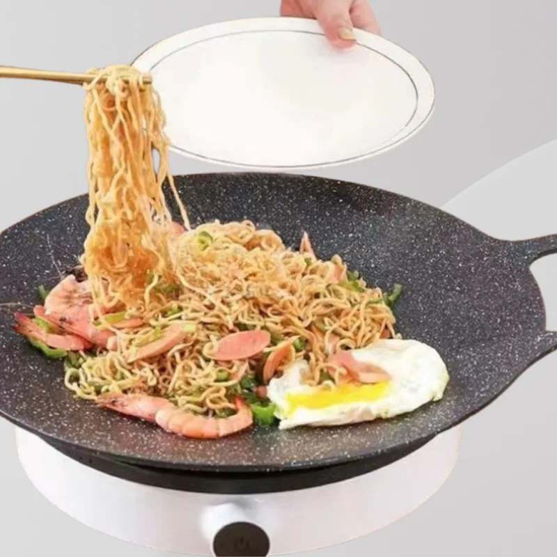 YU Online - Kuali Leper tak melekat / Korea Non-stick Black Grill Pan / Korean Outdoor Camping Grill Pan /BBQ Grills Pan thumbnail 3