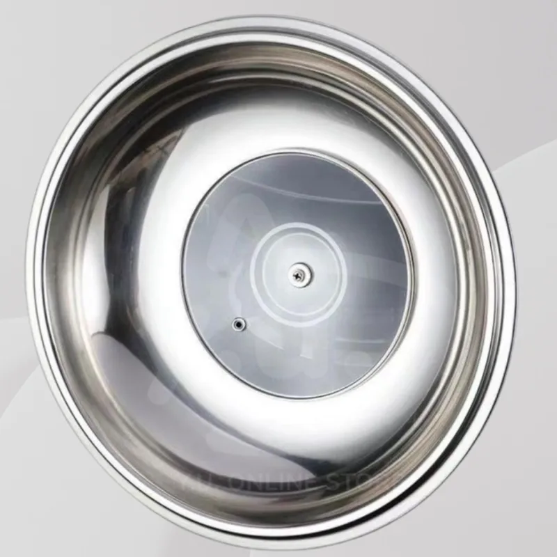 YU Online - Penutup Kuali Keluli Tahan Karat / Stainless Steel Wok Cover / Wok Lid / Pan Cover / Glass Wok Cover thumbnail 4