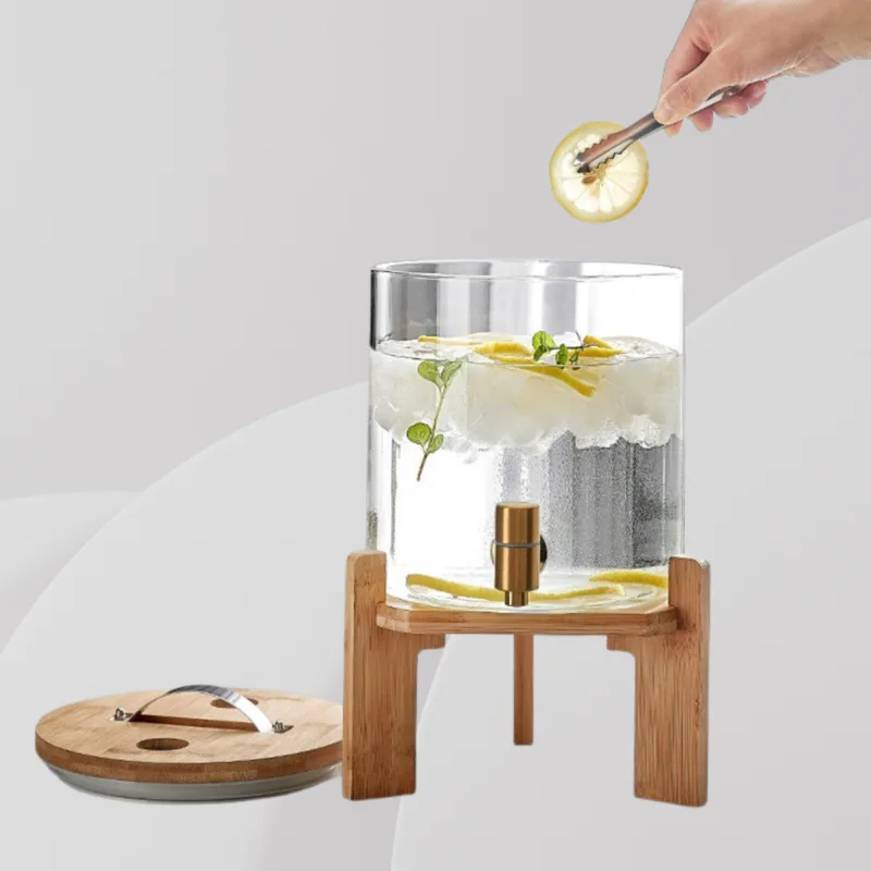 🔥OFFER🔥YU - Dispenser Air Kaca / Cold Hot Glass Beverage Dispenser / Water Dispenser / Juice Dispenser / Tea Bucket thumbnail 3