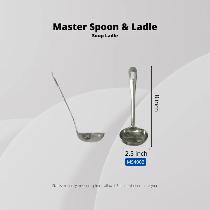 Yu Online - Senduk Bufet / Stainless Steel Master Spoon/Oil Ladle/Soup Ladle/Buffet Spoon/Sudu Nasi thumbnail 5
