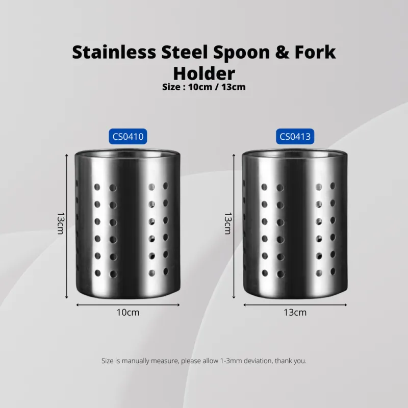 YU Online - Bekas Sudu dan Garpu / Stainless Steel Cutlery Chopstick Holder / Stainless Steel Spoon Holder thumbnail 4