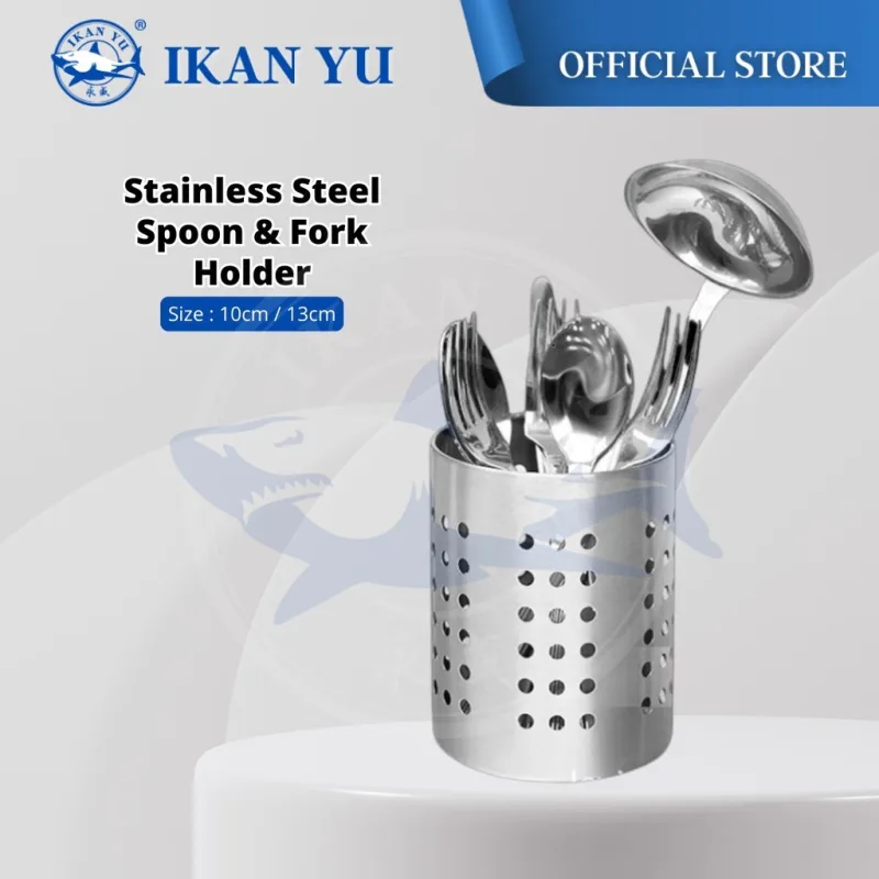 YU Online - Bekas Sudu dan Garpu / Stainless Steel Cutlery Chopstick Holder / Stainless Steel Spoon Holder