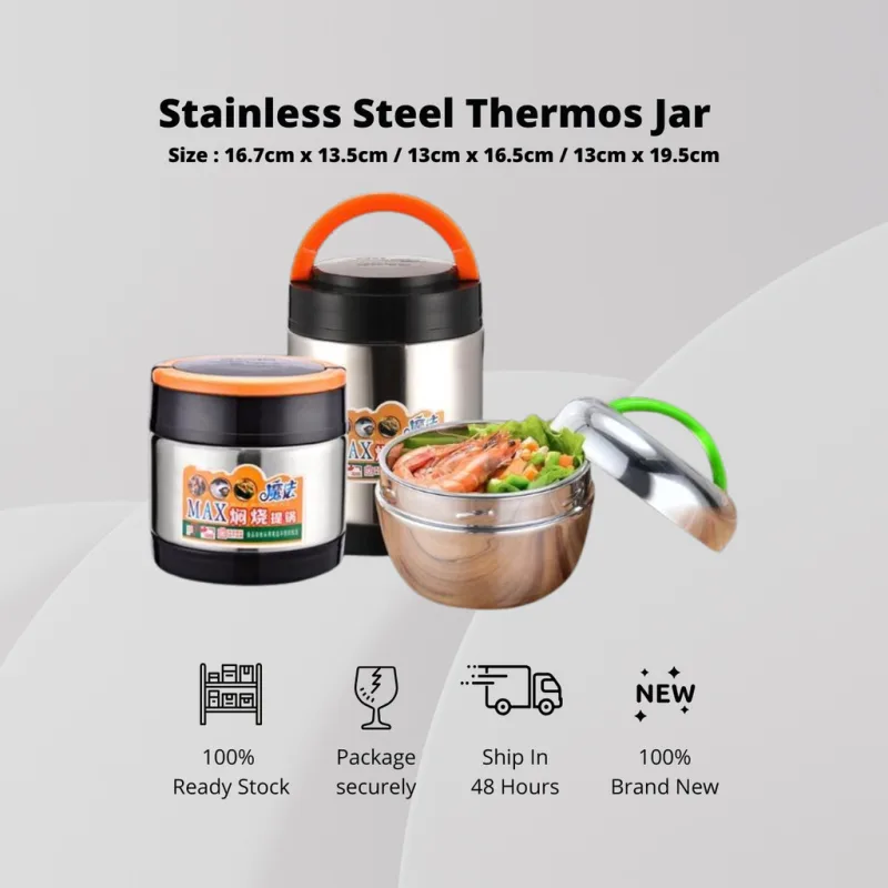 YU Online - Termos Bekas Makanan / Thermos Food Jar/Thermos Flask/Thermal Lunch Box/Food Container thumbnail 2
