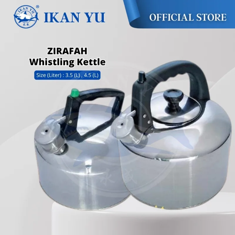 YU Online - Zirafah Cerek Berbunyi 3.5L dan 4.5L / Stainless Steel Whistling Kettle / Cerak Air Panas / Kendi bunyi