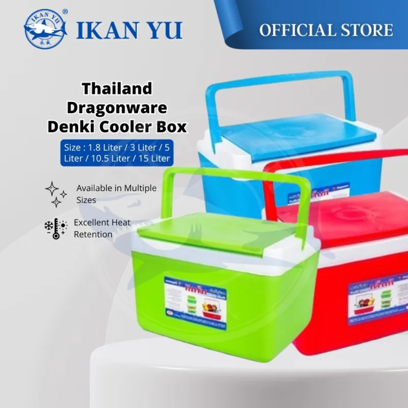 🔥 OFFER 🔥YU 2L~20L Thailand Dragonware Denki Expo Bekas Ais Batu Tahan Panas Sejuk / Cooler Box / Ice Bucket / Ice Box