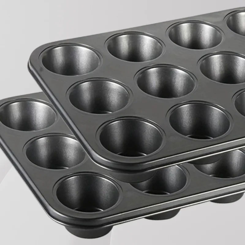 YU Online - Bekas Acuan kek muffin / muffin Bakeware Cake Mould 6/12Hole Non-Stick / Muffin Cookie Cupcake thumbnail 4
