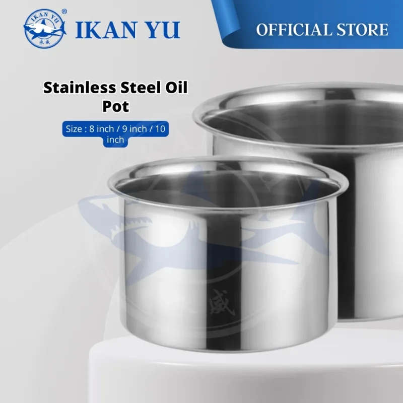 YU Online - Periuk Minyak Keluli Tahan Karat / Stainless Steel Oil Pot / Sauce Pot / Seasoning Pot / 油盆