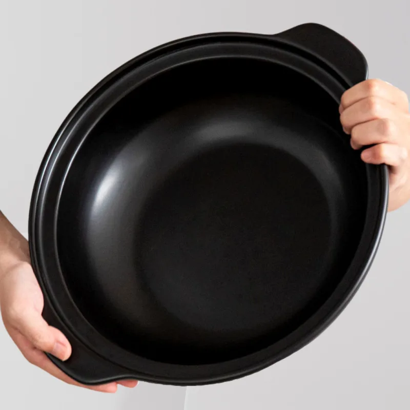 YU Premium - Periuk Tanah Hitam tahan panas 800℃ / Clay Pot Heat Resistant 800℃ / Clay Cooking Pot / Casserole cookware thumbnail 4