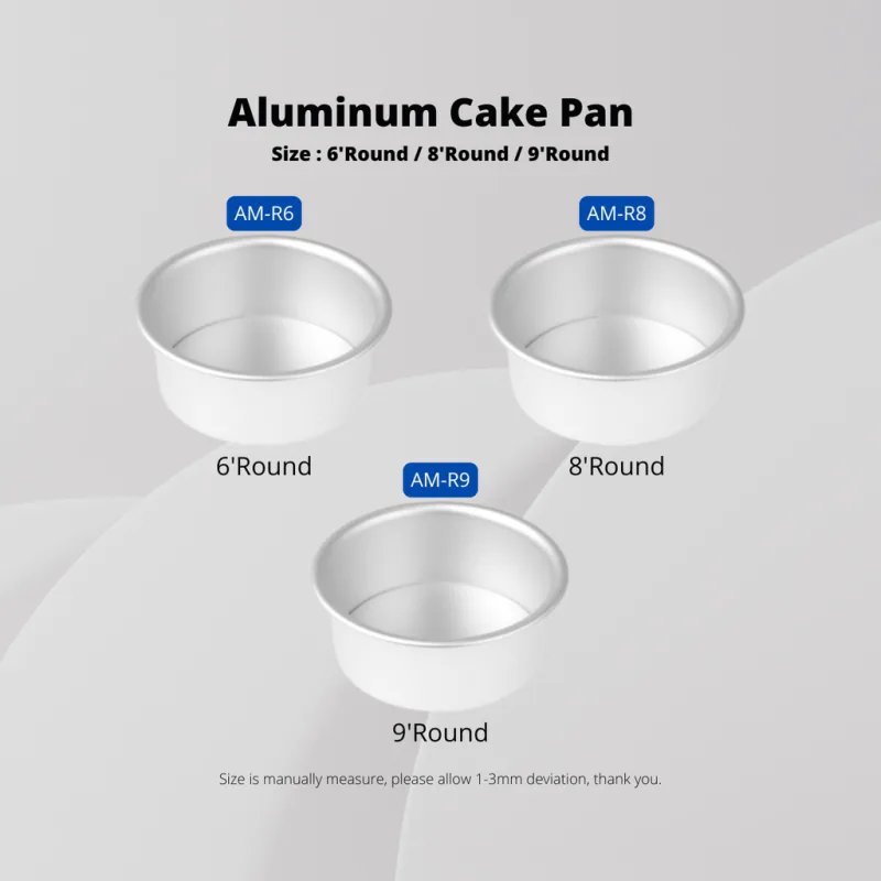 YU Ready Stock Aluminum Alloy Round Heart Shape Cake Pan Baking Mould 6/8/9 Inch Cake Mould thumbnail 4