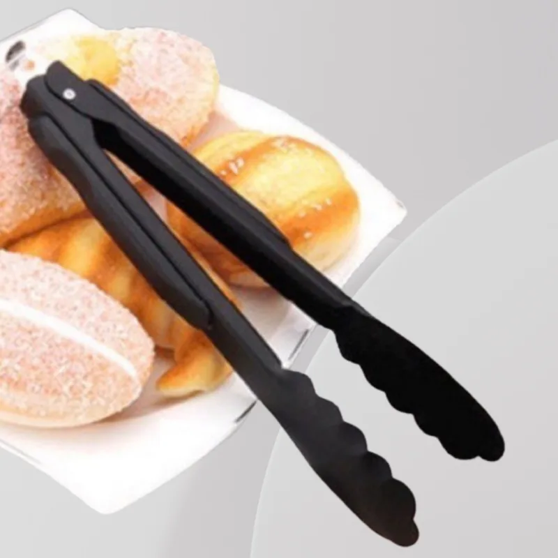 YU Online - Penyepit Makanan kek / stainless steel Black Color Food Tongs Clip / Bread Clip Tongs / Cake Clipper thumbnail 3