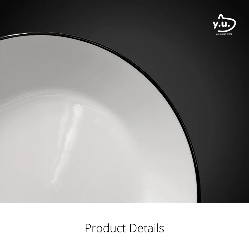 YU Ready Stock 8.5" Enamel Dinnerware Porcelain Plate Set (4 Pcs) Dining Plate Pinggan Putih thumbnail 4