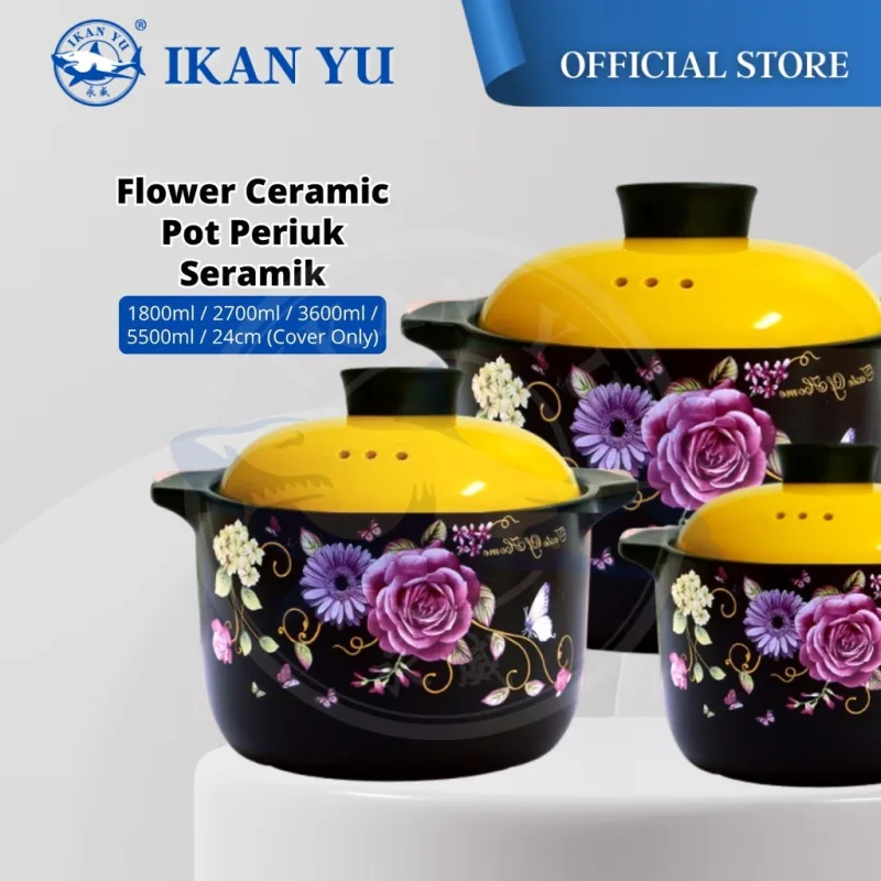 🔥 OFFER 🔥YU - Periuk Seramik / Ceramic Pot with gift box / Ceramic Cookware / Soup Pot / Stew Pan / Casserole / Clay Pot