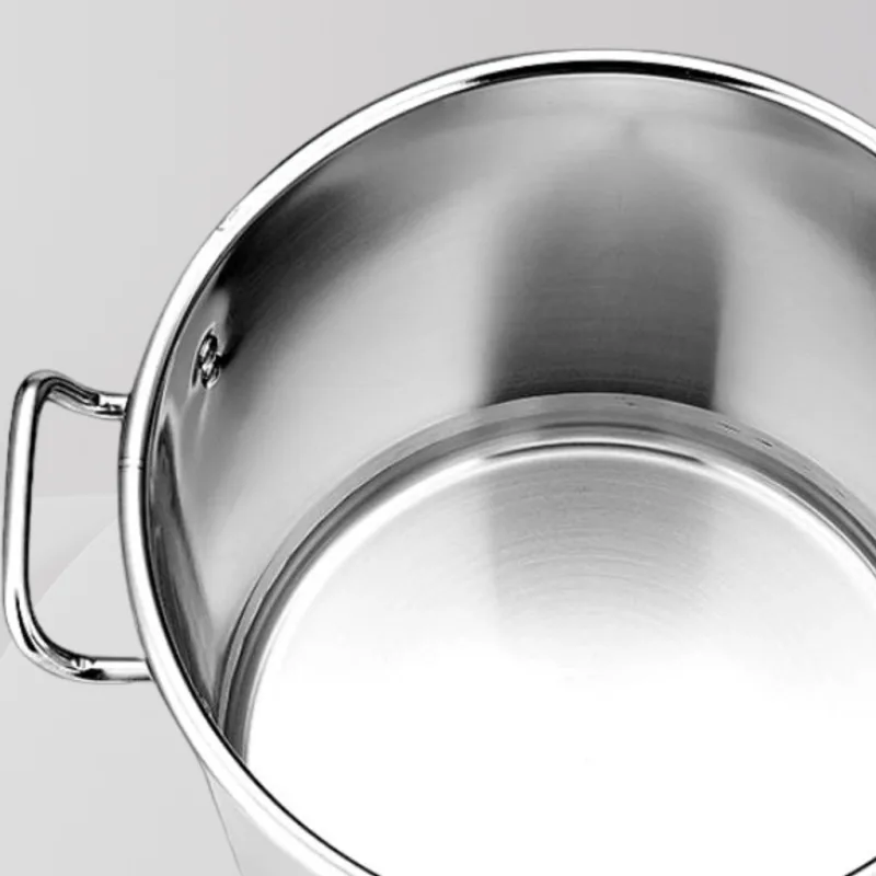 YU Online - Periuk Stok Keluli Tahan Karat Tebal / Thick Stainless Steel Stock Pot / Soup Pot / Periuk Sup / Steel Pot thumbnail 5