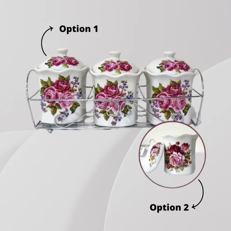 YU Online - 6pcs Set Enamel Pinggan Mangkuk Set Bunga Lama / Porcelain Plate and Bowl Set Dinner Set / Dinnerware thumbnail 4