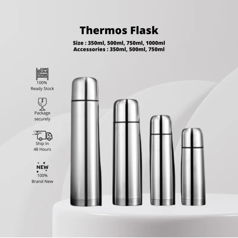YU Online - Termos Air Tahan Panas Dan Sejuk / 304 Stainless Steel Thermos Flask / Bottle Thermos / Hot Water Bottle thumbnail 2