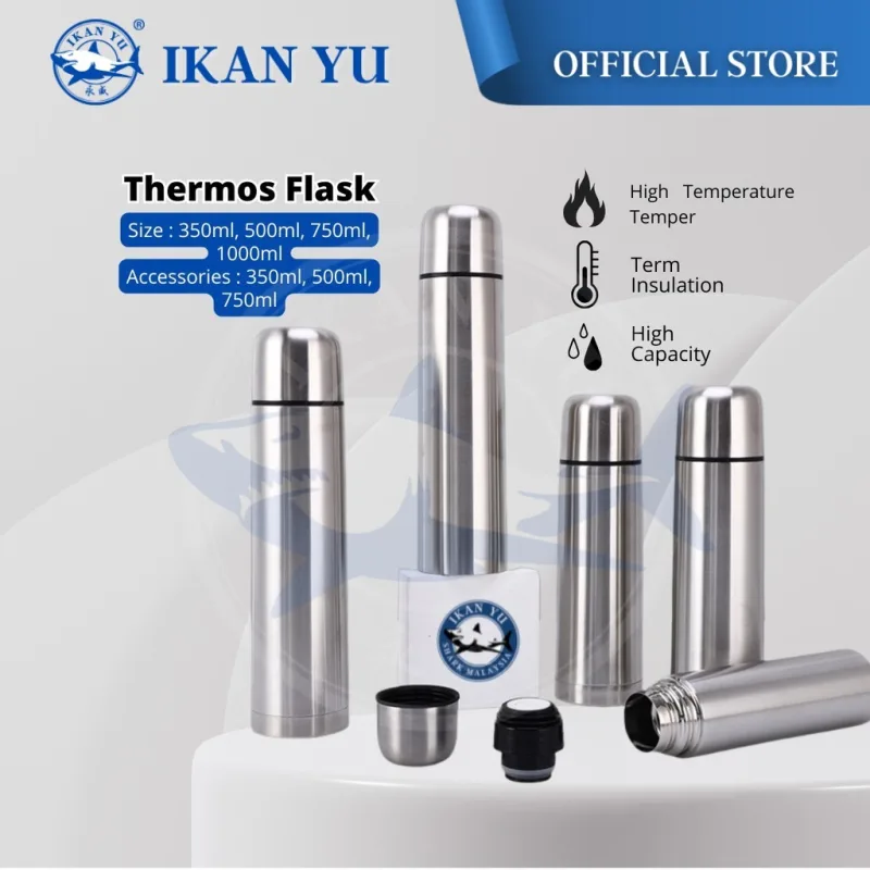 YU Online - Termos Air Tahan Panas Dan Sejuk / 304 Stainless Steel Thermos Flask / Bottle Thermos / Hot Water Bottle