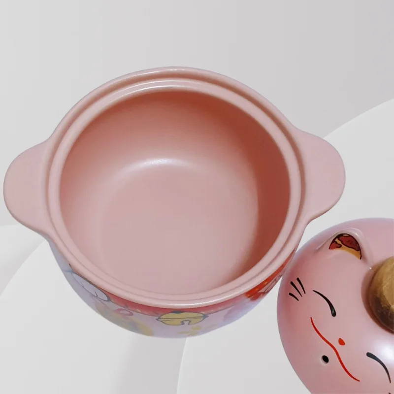 YU Online - Periuk Tanah seramik bentuk kucing / Cat Claypot Cute Clay pot Casserole Ceramic Pot 招财猫 汤锅 砂锅 1.8L/ 3.6L thumbnail 5