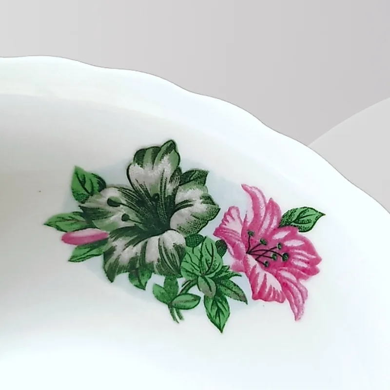 YU Online - 6'' & 7'' Enamel Mangkuk Lama Bunga 6biji / Dinnerware Porcelain Bowl Set (6pcs) Kang Kung Dining Soup Bowl thumbnail 3