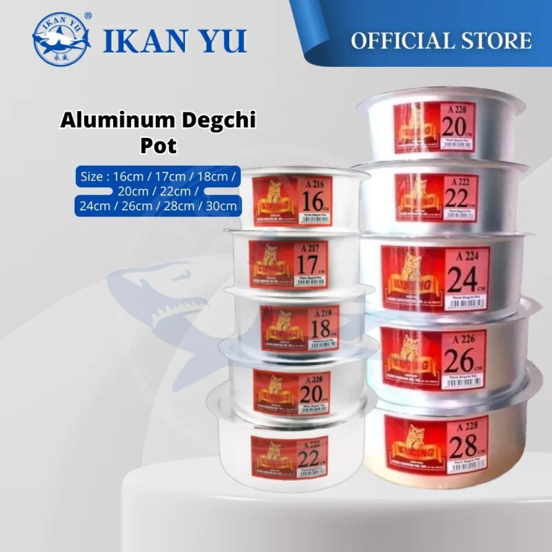YU Online - Cap Kucing Periuk Aluminium / Degchi Pot / Kari Pot / Indian Pot / Curry Pot / Soup pot / Periuk India