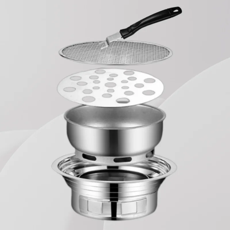 YU Online - Korea Pemanggang BBQ / Korean Style Portable Charcoal Grill Stove /bbq stove/ BBQ at Home Tabletop/BBQ Grill thumbnail 3