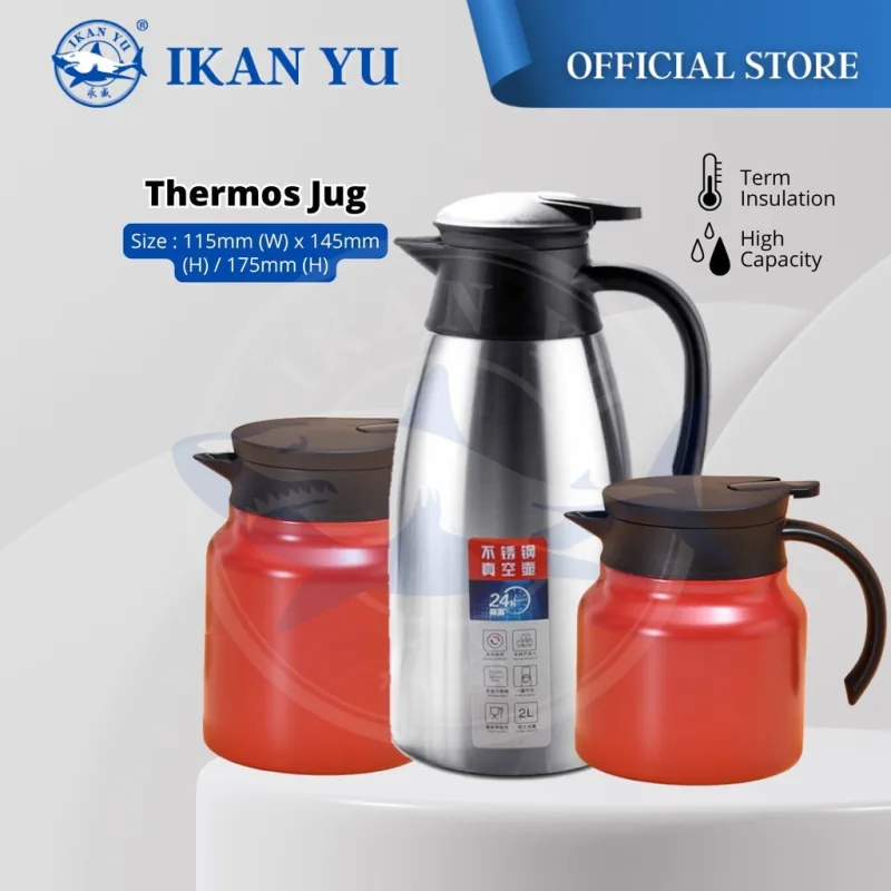 YU Online - Termos Jug / 24hrs lasting 304 SUS Vacuum Insulated Water Jug Thermos Jug Flask Coffee Jug / Flask