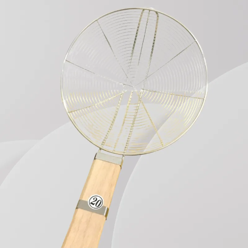 YU Online - Penapis Minyak Goreng Pisang / Stainless Steel Frying Oil Strainer Wood Handle / Sejat Minyak / Skimmer thumbnail 3