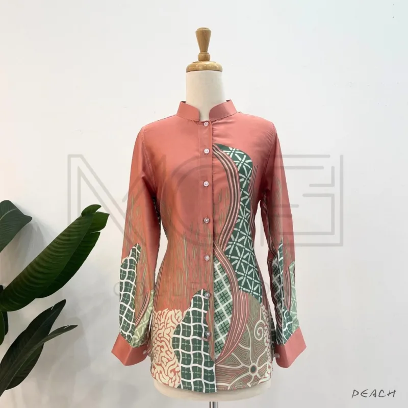 KEMEJA BATIK WANITA KELANA 2.0 IN 5 COLOUR BY MOFF COLLECTION thumbnail 4