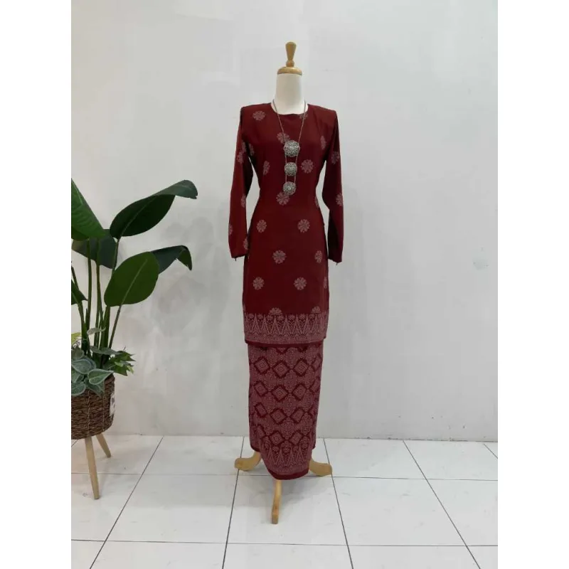 New Collection Raya Set Family Kurung Moden Songket In RICH BROWN I Kurung Moden I Raya 2026 thumbnail 4